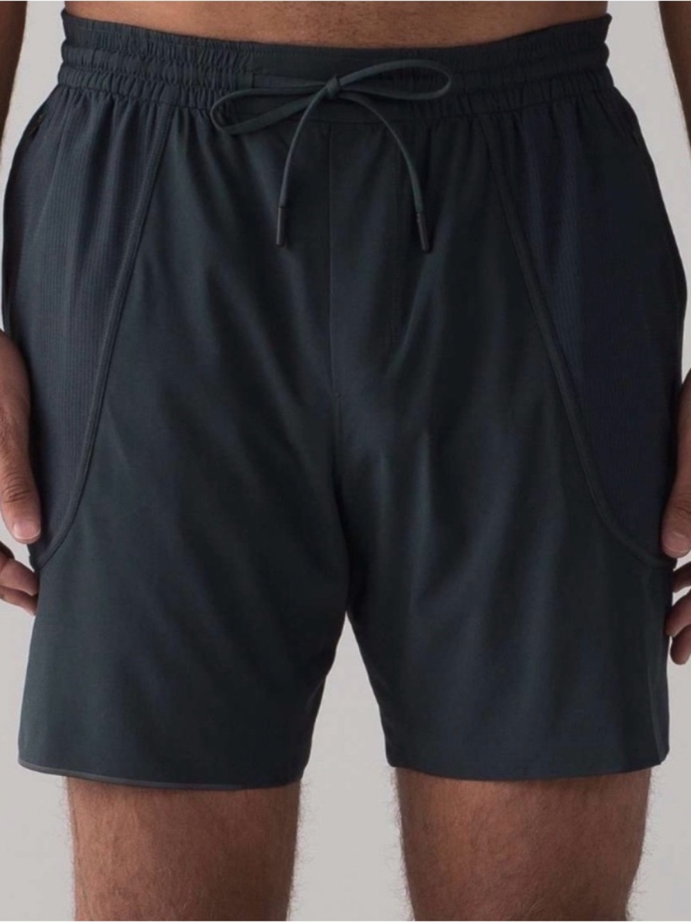 Lululemon Men's Black Performance Drawstring Shorts